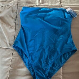 Shade & Shore Blue One-Piece Swimsuit